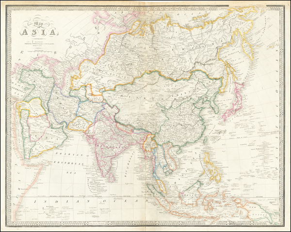 85-Asia Map By James Wyld