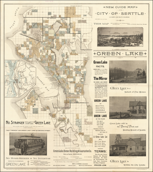 18-Washington Map By O.P.  Anderson & Son