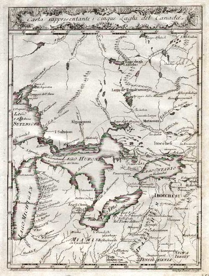 71-Midwest and Canada Map By Gazzetiere Americano