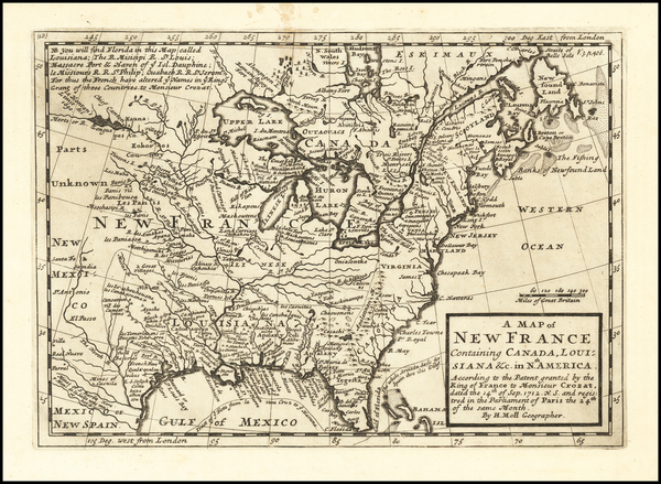 10-United States Map By Herman Moll