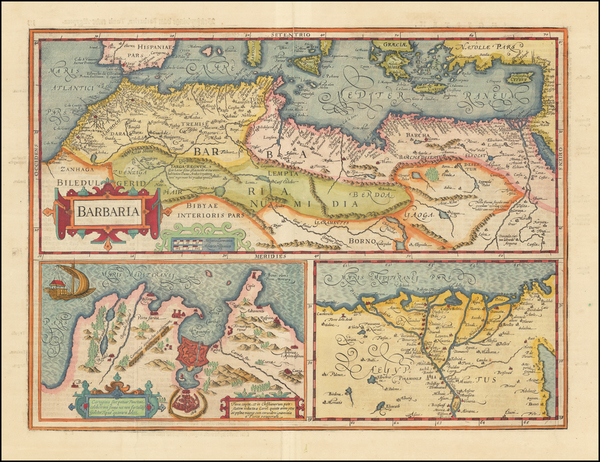 77-Egypt and North Africa Map By Jodocus Hondius