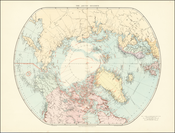 42-Polar Maps Map By Edward Stanford