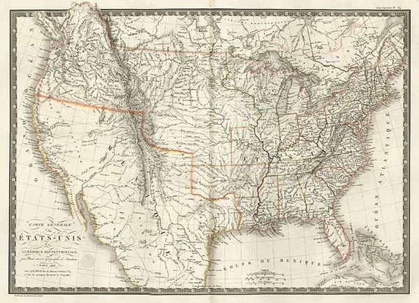 20-United States Map By Adrien-Hubert Brué