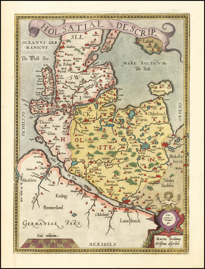 4-Germany Map By Abraham Ortelius