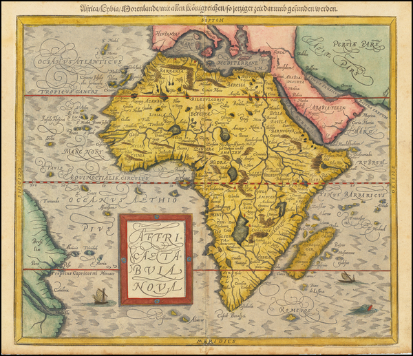 53-Africa Map By Sebastian Munster