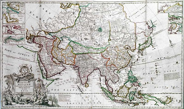 56-Asia, Asia, Australia & Oceania and Oceania Map By Herman Moll