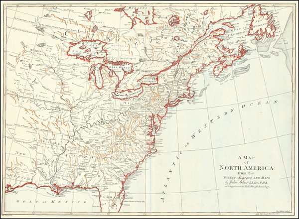 81-United States and North America Map By John Blair