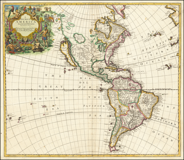 6-California as an Island and America Map By John Senex