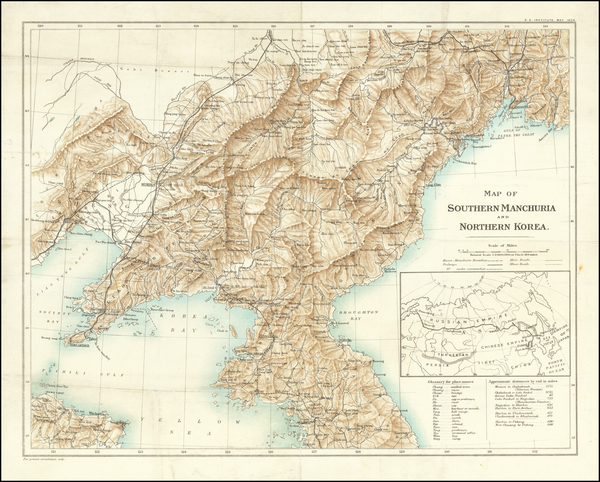 24-China and Korea Map By Royal Engineers