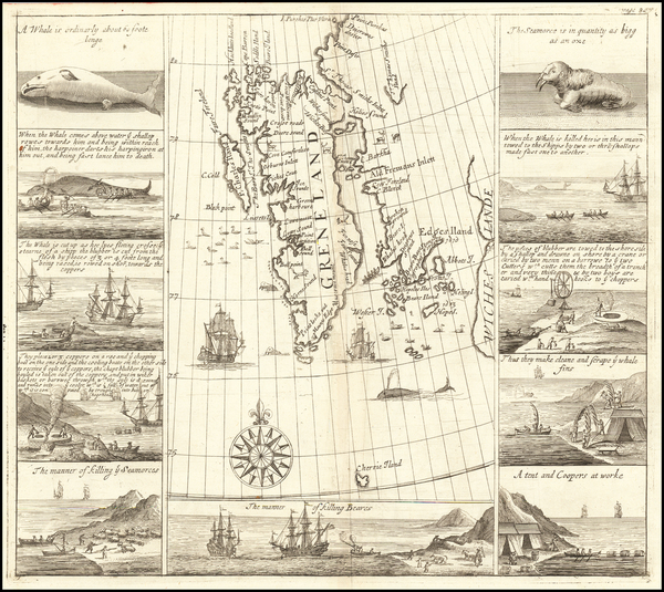 61-Northern Hemisphere, Polar Maps, Russia and Scandinavia Map By John Churchill