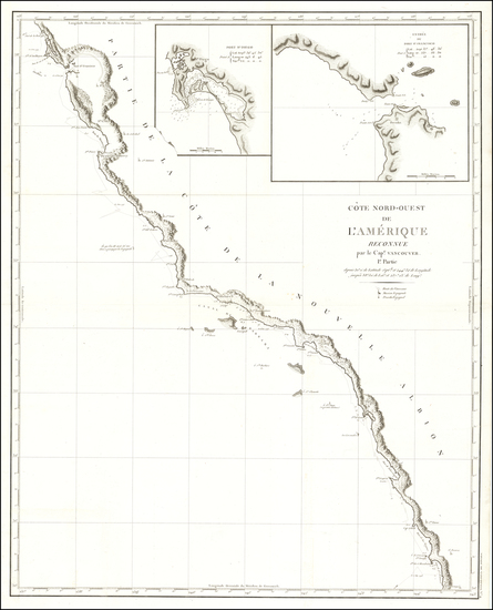 10-Baja California and California Map By George Vancouver