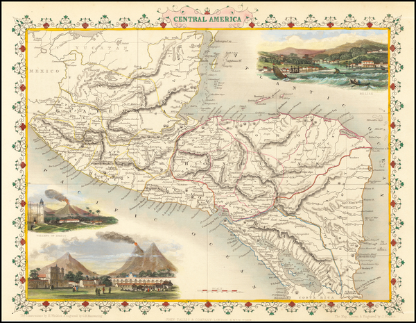 14-Central America Map By John Tallis