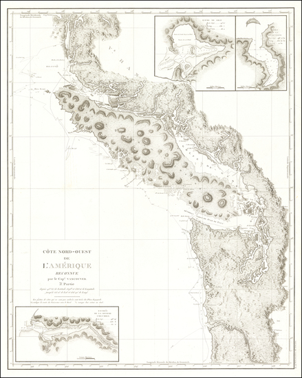 8-Oregon, Washington and Canada Map By George Vancouver