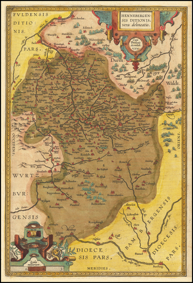 10-Germany Map By Abraham Ortelius