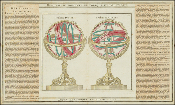 6-Celestial Maps Map By Louis Brion de la Tour