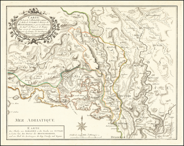 40-Croatia & Slovenia, Bosnia & Herzegovina and Albania, Kosovo, Macedonia Map By Francois