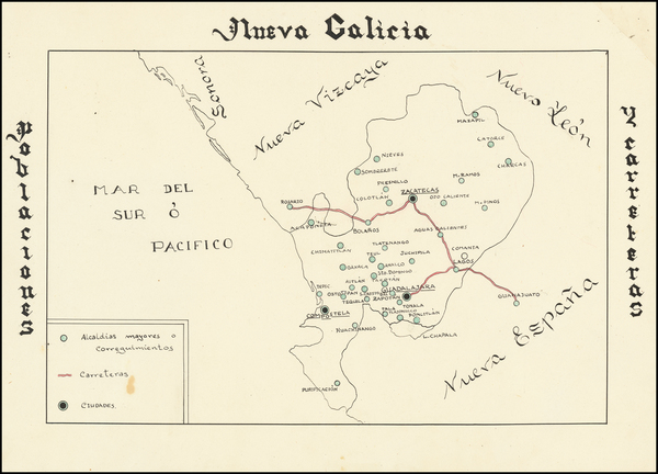 84-Mexico Map By Anonymous