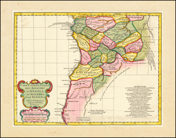 54-West Africa Map By Jean-Baptiste Bourguignon d'Anville