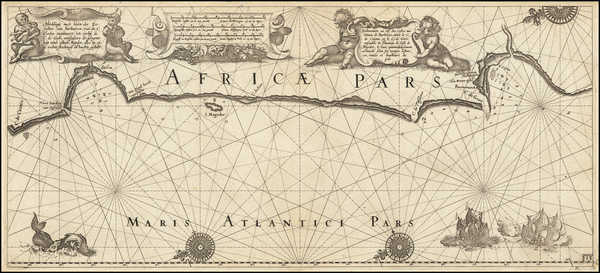 51-North Africa Map By Willem Janszoon Blaeu