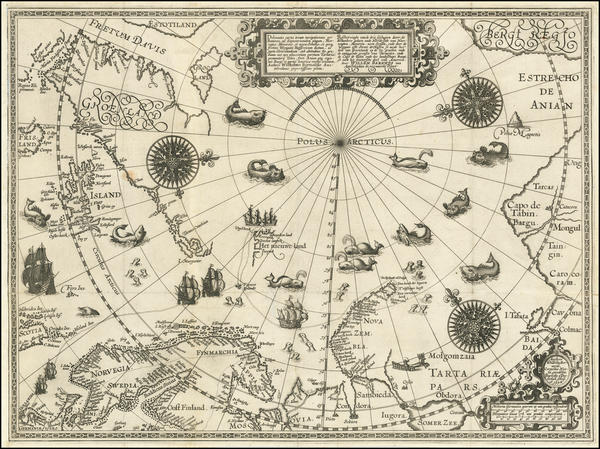 75-Northern Hemisphere, Polar Maps, Russia, Baltic Countries, Scandinavia, Iceland and Russia in A