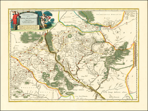 28-Ukraine Map By Johannes Blaeu