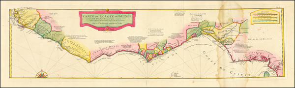 78-West Africa Map By Jean-Baptiste Bourguignon d'Anville