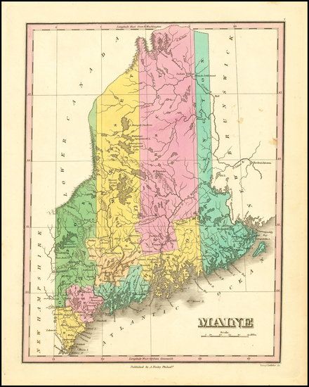 64-Maine Map By Anthony Finley