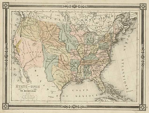 72-United States and California Map By Thunot Duvotenay