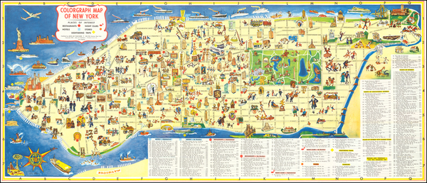 88-New York City and Pictorial Maps Map By Ira Moss