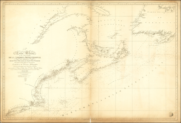 38-New England and Canada Map By Direccion Hidrografica de Madrid