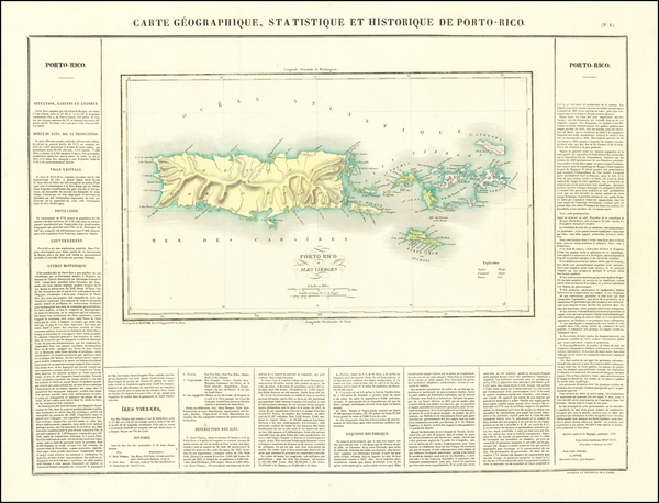 100-Puerto Rico Map By Jean Alexandre Buchon