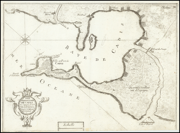 45-Spain Map By Nicolas de Fer