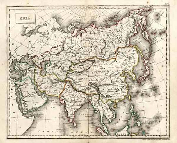 75-Asia and Asia Map By J.C. Russell & Sons