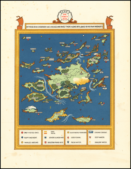 7-Curiosities Map By Gilbert Anthony Pownall