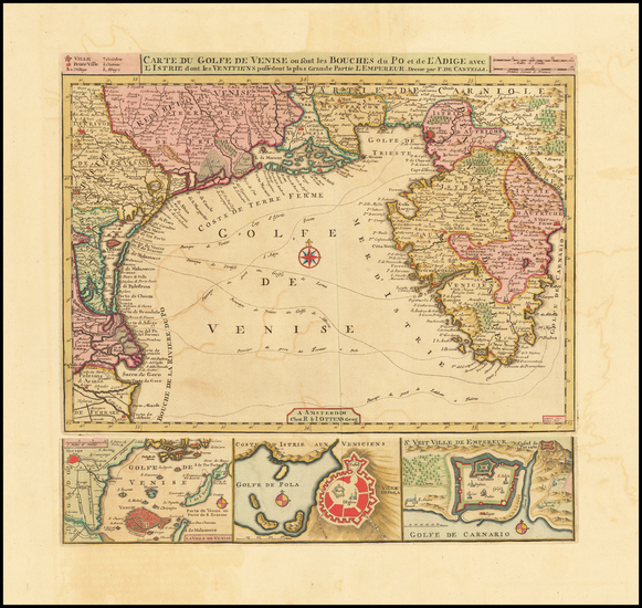 97-Croatia & Slovenia and Northern Italy Map By Reiner & Joshua Ottens