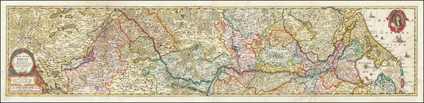 23-Netherlands, Switzerland, Süddeutschland and Mitteldeutschland Map By Peter Verbiest