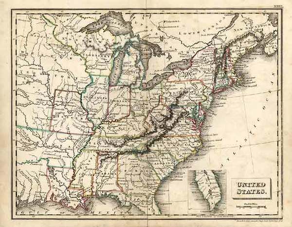 20-United States Map By J.C. Russell & Sons