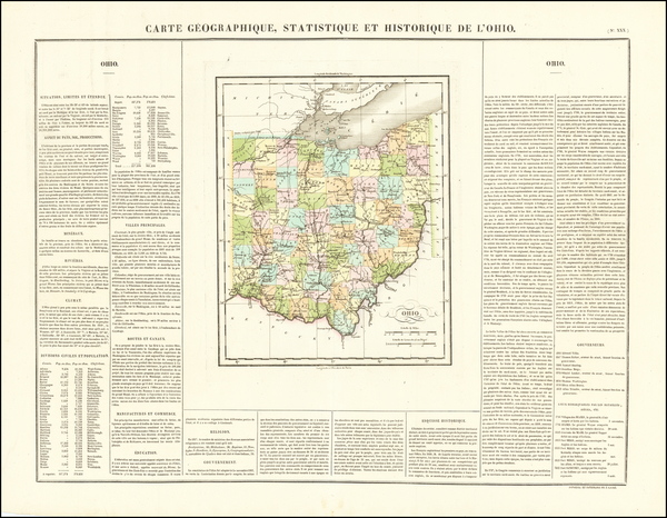 19-Ohio Map By Jean Alexandre Buchon
