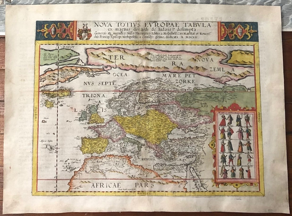 7-Europe Map By Gerard de Jode