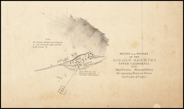 48-California, Los Angeles and Other California Cities Map By William Hemsley Emory