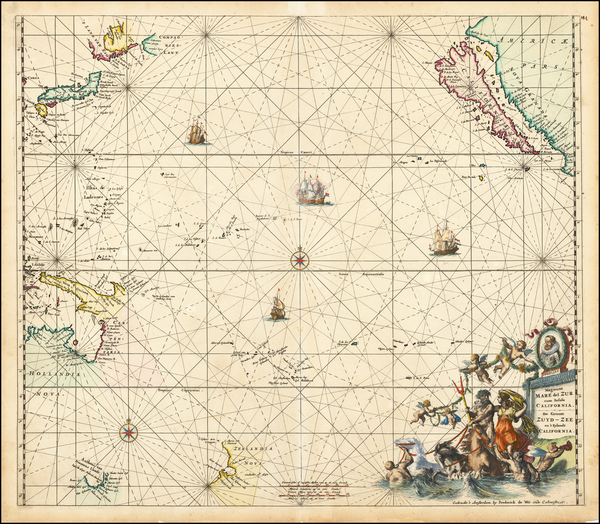 89-Australia & Oceania, Pacific, Australia, Oceania, New Zealand and California as an Island M