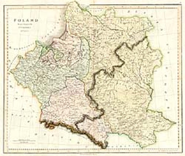 61-Europe, Poland, Russia, Baltic Countries and Germany Map By James Playfair