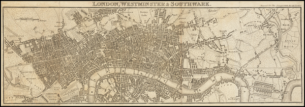 86-London Map By James Cundee