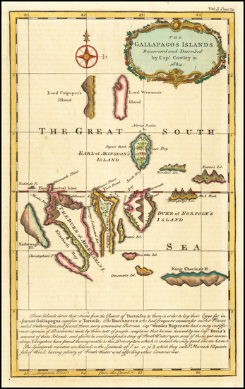 71-Peru & Ecuador and Pacific Map By Emanuel Bowen