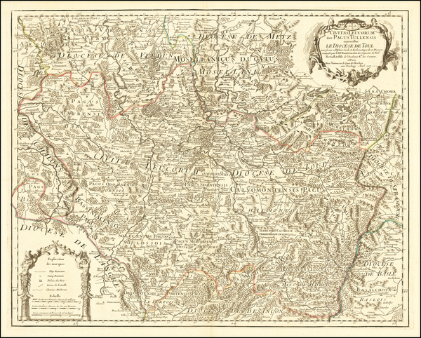 57-Nord et Nord-Est Map By Guillaume De L'Isle