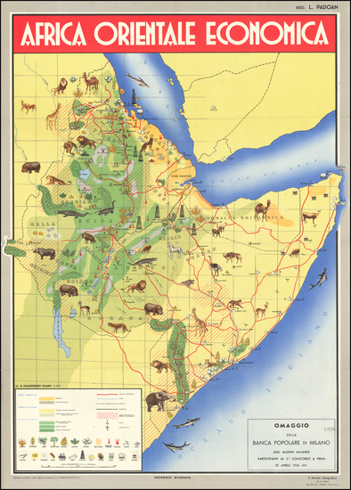 27-North Africa and East Africa Map By E. Kalchschmidt