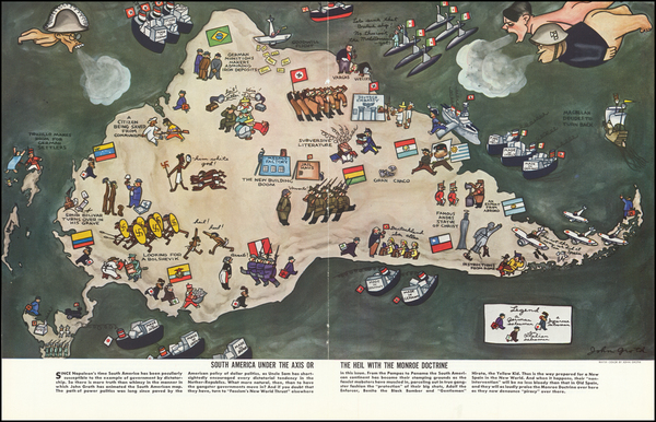 38-South America and Pictorial Maps Map By John Groth