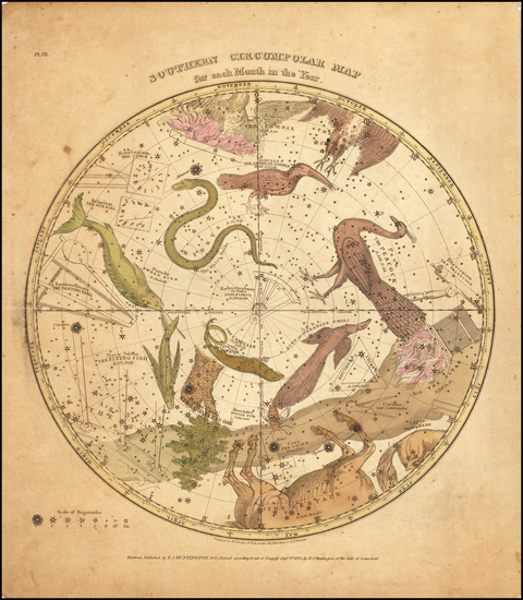 50-Celestial Maps Map By Elijah J. Burritt