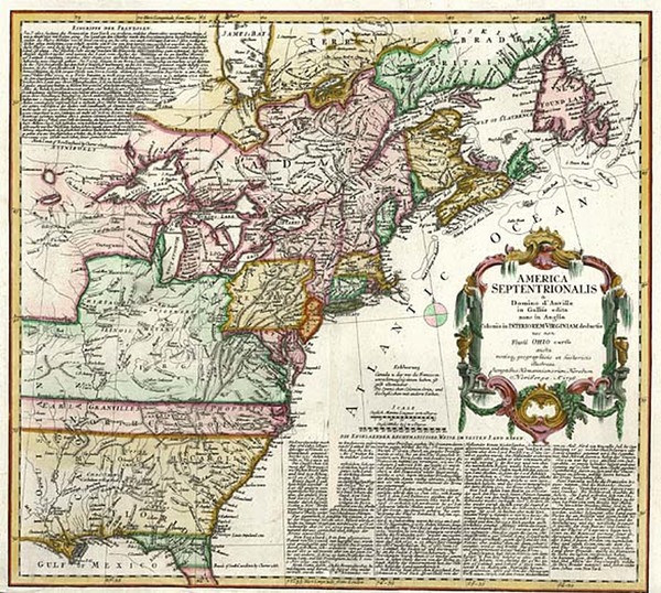 62-United States, Mid-Atlantic and Canada Map By Homann Heirs