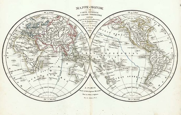 50-World and World Map By Delamarche